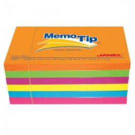 JAN-PST-6560305 / 6560305797 Nota adhesiva Neon con 100 hojas