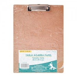 DIE-TAB-9148 / 9148 Tabla de madera Dietrix agarra papel carta broche palanca metálica