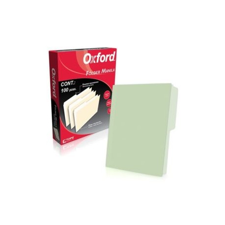 ESS-FOL-M750GRE / M750 1/2 GRE FOLDER OXFORD CARTA VERDE C/100