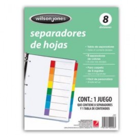 ACO-SEP-P2456 / P2456 SEPARADOR S/NUMERACION 8 DIVISIONES