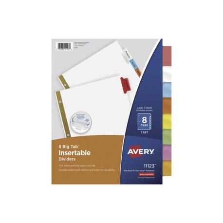 AVE-SEP-11123 / 11123 SEPARADOR BLANCO CARTA 8 DIVISIONES