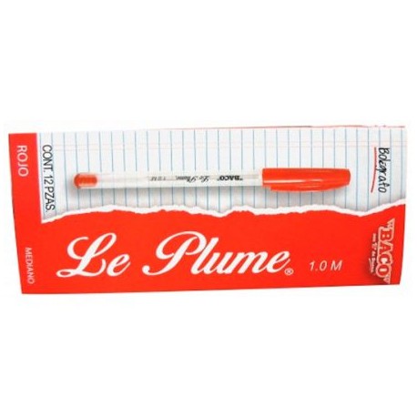 BAC-BOL-PLUMR12 / BL003 BOLIGRAFO LE PLUME ROJO