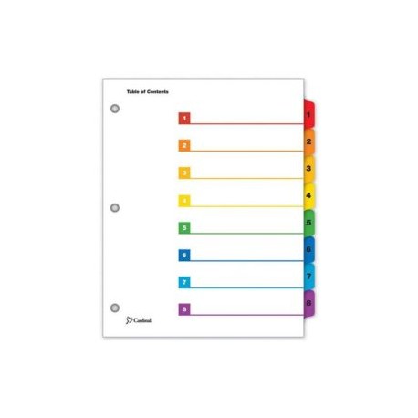 ESS-SEP-E60818 / E60818 SEPARADOR 1-8 DIVISIONES IMPRESAS