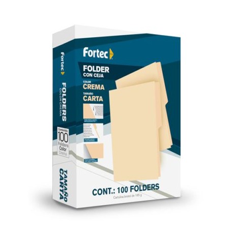 FTC-FOL-FCC21 / FCC-21 Folder económico Fortec, carta, color cr