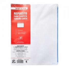DIE-CUA-2294 / 2294 Repuesto para carpeta Dietrix carta 5 mm100 hojas con filo de colores