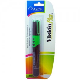 AZO-MAR-2610VE / 7501428701676 RESALTADOR VISION PLUS VERDE