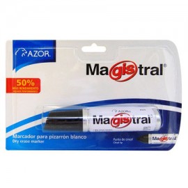 AZO-MAR-8301NE / 301.830-1NE MARCADOR MAGISTRAL ALUMINIO NEGRO C/1