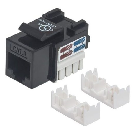 IC-CO-210720 / 210720 Jack Intellinet CAT 6 de impacto (keystone) negro