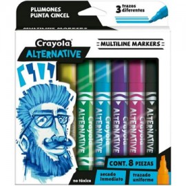 CRA-MAR-88295 / 588295 Marcadores Crayola Alternative Multiline con Aroma 8 colores