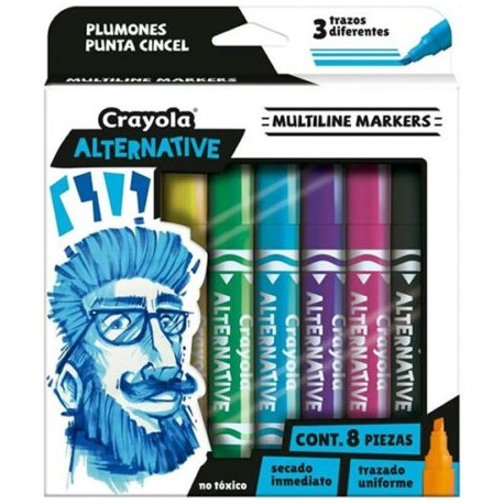 CRA-MAR-88295 / 588295 Marcadores Crayola Alternative Multiline con Aroma 8 colores