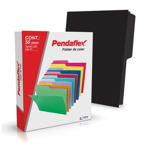 ESS-FOL-05012BL / C0050 1/2 BL FOLDER PENDAFLEX CARTA NEGRO C/50