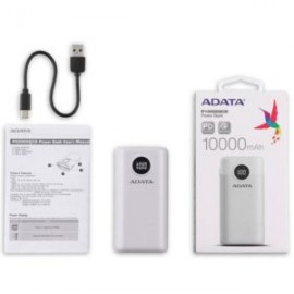 PB-ADA-10QCDCWH / AP10000QCD-DGT-CWH POWER BANK ADATA QCD, 10,000 MAH, BLANCO