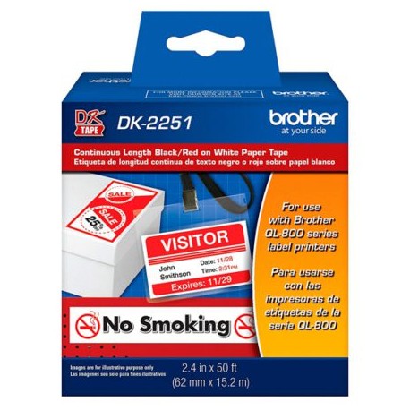 BRO-ETI-DK2251 / DK2251 Etiquetas brother de papel blanco de lon