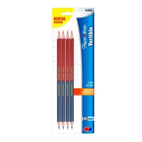 BER-LAP-10400 / M10400152055 LAPIZ BICOLOR VERITHIN AZUL-ROJO