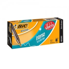 BIC-BOL-BOL12NE / 70330179165 BOLIGRAFO BIC CRISTAL INTENSO NEGRO