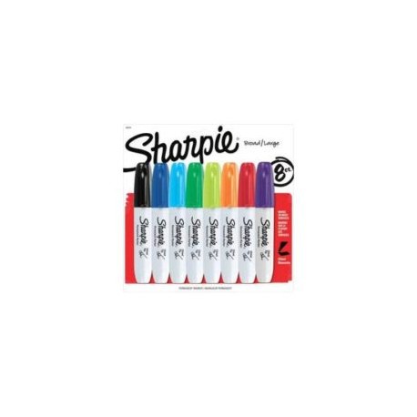 BER-MAR-1939484 / 1939484 Marcador permanente SHARPIE CHISEL c/8
