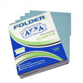 APS-FOL-L11 / L11FC FOLDER AZUL TAMAÑO CARTA