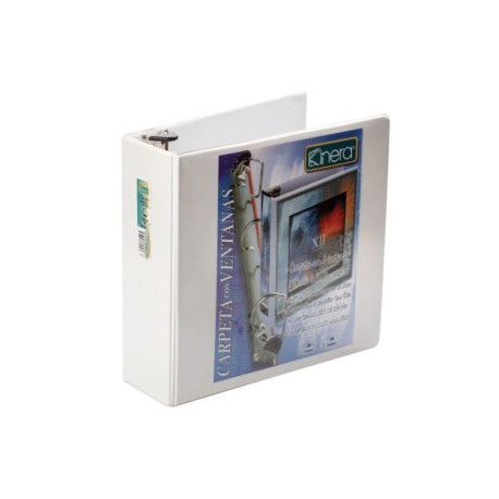 AZO-CAR-9301BL / 302.9301BL CARPETA PANORAMICA O 3 PULG. BLANC