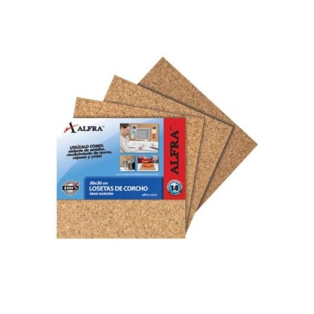 ALF-PIZ-6768 / 6768 Loseta de corcho ALFRA 30x30x0.6 cm