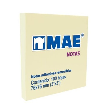 MAE-PST-21007 / 21007 BLOCK DE NOTAS ADHESIVAS 3X3 MAE