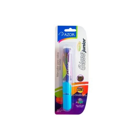 AZO-MAR-22126AZ / 301.22126AZ MARCADOR AQUARELO GLASS JR AZUL