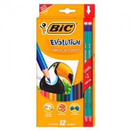 BIC-COL-0963 / 3270220060963 Colores Bic evolution 12 piezas