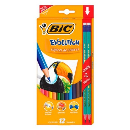 BIC-COL-0963 / 3270220060963 Colores Bic evolution 12 piezas