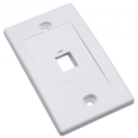 IC-CO-163286 / 163286 Tapa Intellinet (faceplate) 1 perforacion blanco