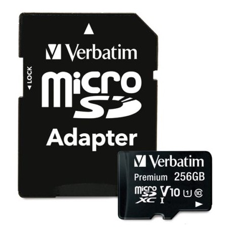 VER-ACC-70364 / 70364 MICROSDXC PREMIUM VERBATIM 256GB CLASE 1