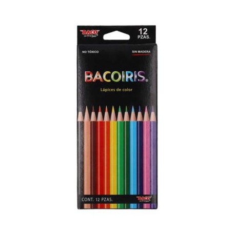 BAC-COL-LP01 / LP001 Colores bacoiris largos 12 piezas