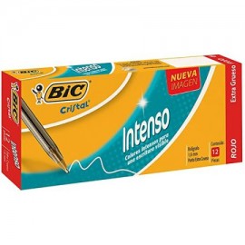 BIC-BOL-BOL12RO / 70330189140 BOLIGRAFO BIC CRISTAL INTENSO ROJO