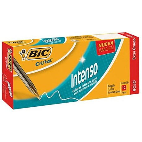 BIC-BOL-BOL12RO / 70330189140 BOLIGRAFO BIC CRISTAL INTENSO ROJO