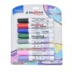 AZO-MAR-8358P / 301.8358P Marcador Magistral Didáctico punta cincel 6 mm colores surtidos empaque 8 pzas