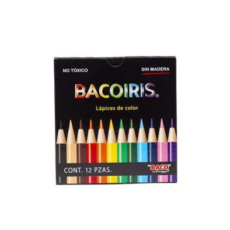 BAC-COL-LP02 / LP002 Colores bacoiris cortos 12 piezas