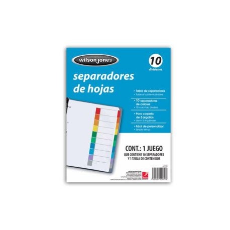 ACO-SEP-P2457 / P2457 SEPARADOR S/NUMERACION 10 DIVISIONES