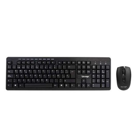 VOR-CO-KM304 / KM-304 Kit Teclado y Mouse Vorago KM-304 Inalámbrico USB Negro Español