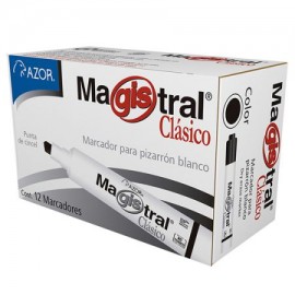 AZO-MAR-83401C / 301.83401 MARCADOR MAGISTRAL CLASICO NEGRO C/12