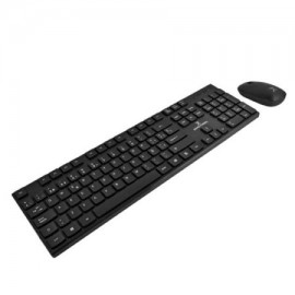 MC-ACC-201281 / PC-201281 Kit de teclado y mouse Perfect Choice silencioso antiderrames color negro