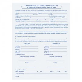 PIN-POL-CRBOND / CR Carta responsiva Pinos Altos carta block con 50 hojas