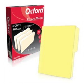 ESS-FOL-M750YEL / M750 1/2 YEL FOLDER OXFORD CARTA AMARILLO C/100