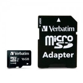 VER-ACC-44082 / 44082 Microsd Verbatim 16GB clase 10 con adapt