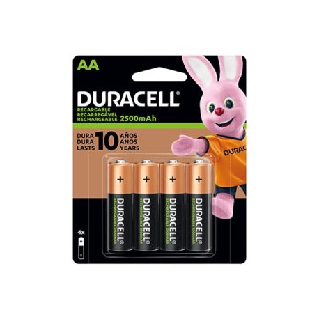 DUR-PIL-RECAA / 5006077 Pila recargable Duracell AAA blíster con 4 pzas
