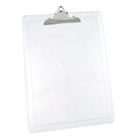 MAE-TAB-M1333 / M-133.3 TABLA PLÁSTICA CARTA/OFICIO TRANSPARENTE