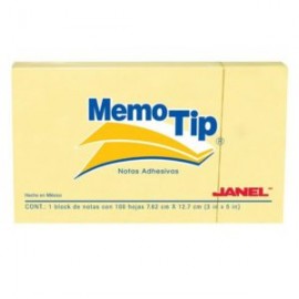 JAN-PST-0305104 / 6560305704 BLOCK MEMO TIP AMARILLO 3X5 PULG PZA