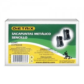 DIE-SAC-6638 / 6638 Sacapuntas metálico sencillo Dietrix 24 piezas