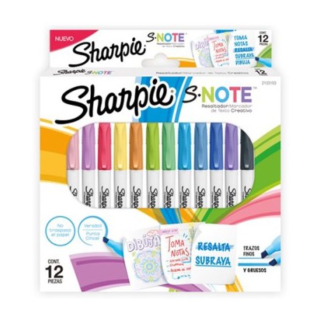 BER-MAR-2133103 / 2133103 SHARPIE SNOTE 12CT. PACK ASSTD