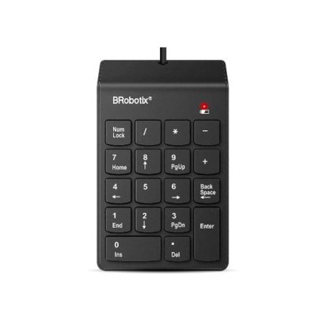 BR-ACC-963234 / 963234 Teclado USB Brobotix numerico negro