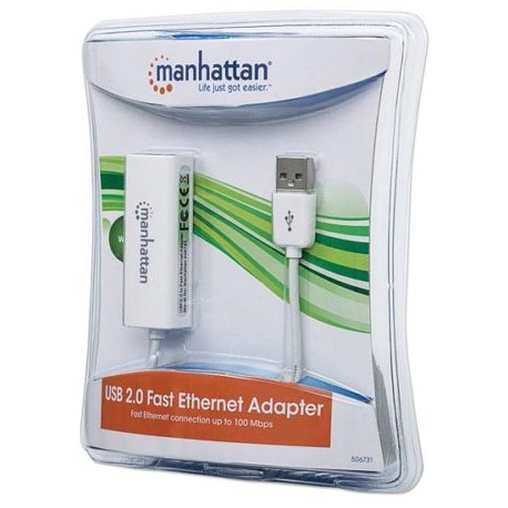 IC-CO-506731 / 506731 Adaptador Manhattan USB v2.0 de red a fastethernet