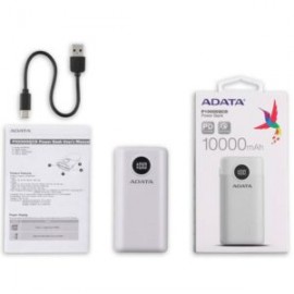 PB-ADA-10QCDCWH / AP10000QCD-DGT-CWH POWER BANK ADATA QCD, 10,000 MAH, BLANCO