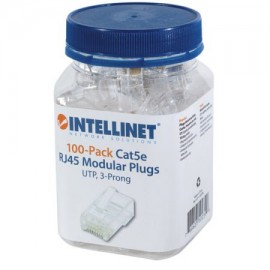 IC-CO-502399 / 502399 Plug Intellinet RJ45 CAT 5e UTP solido 100 pzas